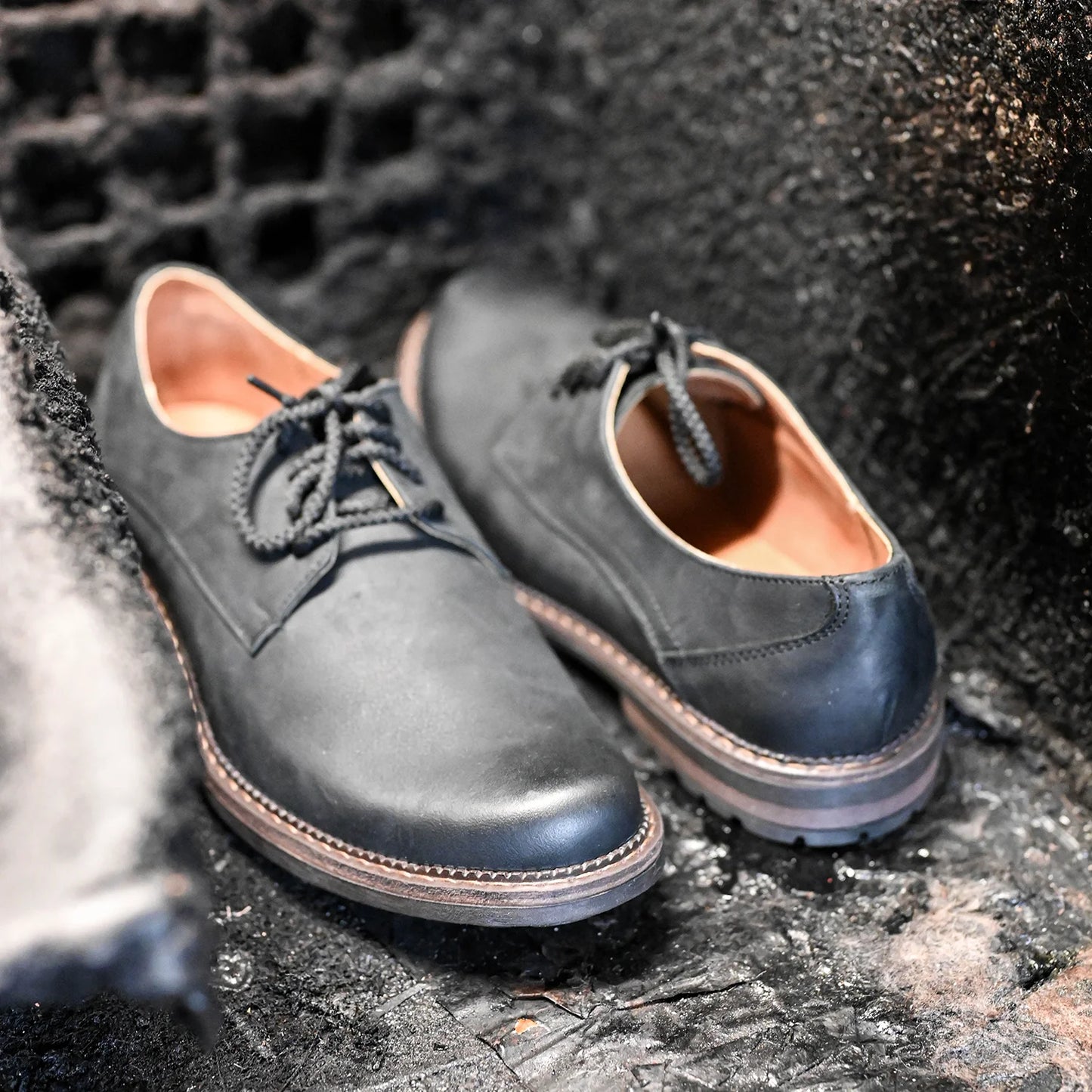Schwarze Herren-Derby-Schuhe aus Leder - Aldo | KarolShoes