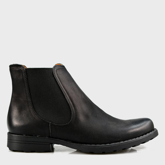 Handmade Black Leather Chelsea Boots – York | KarolShoes