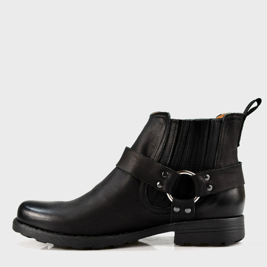 Handmade Black Leather Cowboy Boots – Aston | KarolShoes