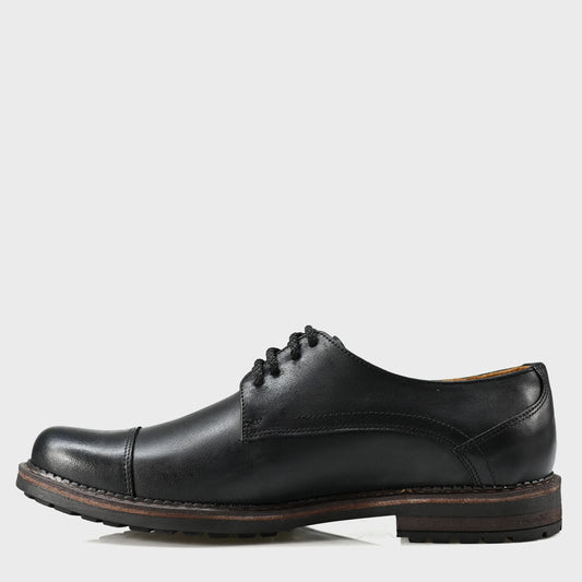 Black Leather Men’s Derby Shoes – Dante | KarolShoes
