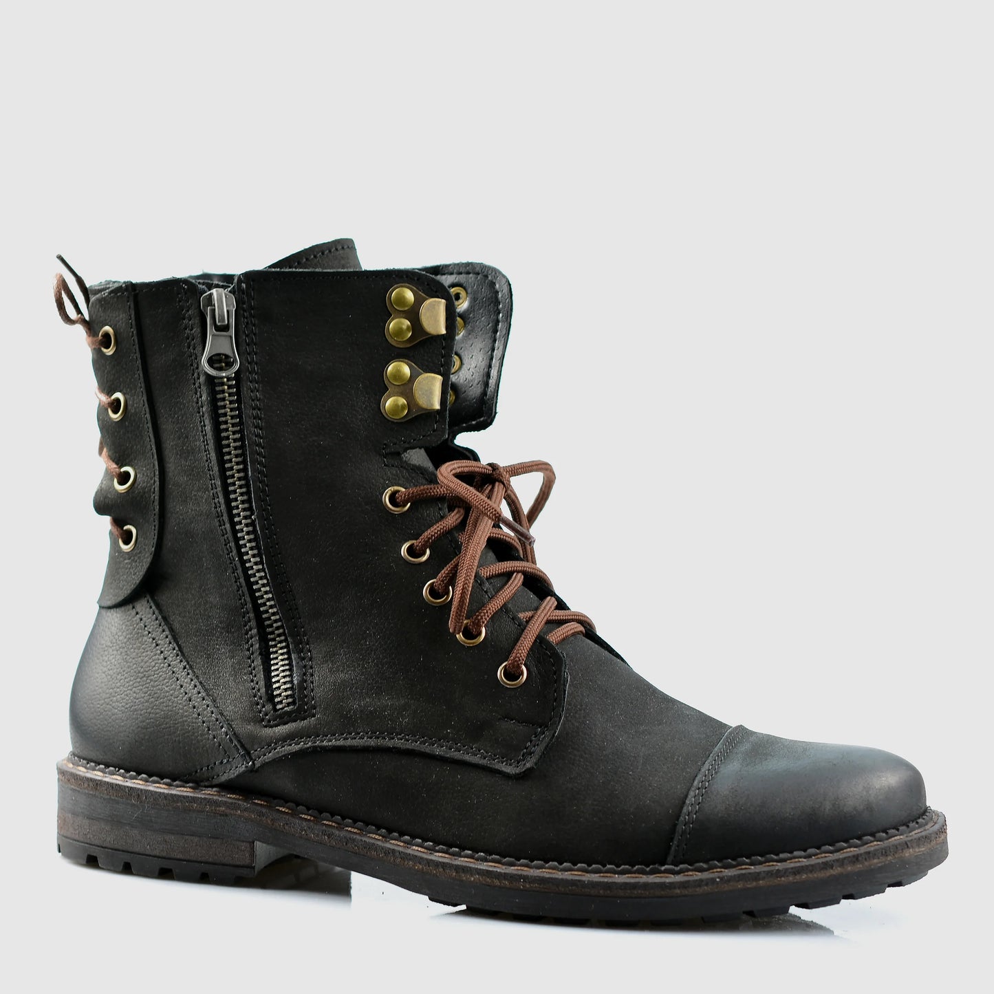 Handmade Black Leather Men’s Boots – Marc | KarolShoes