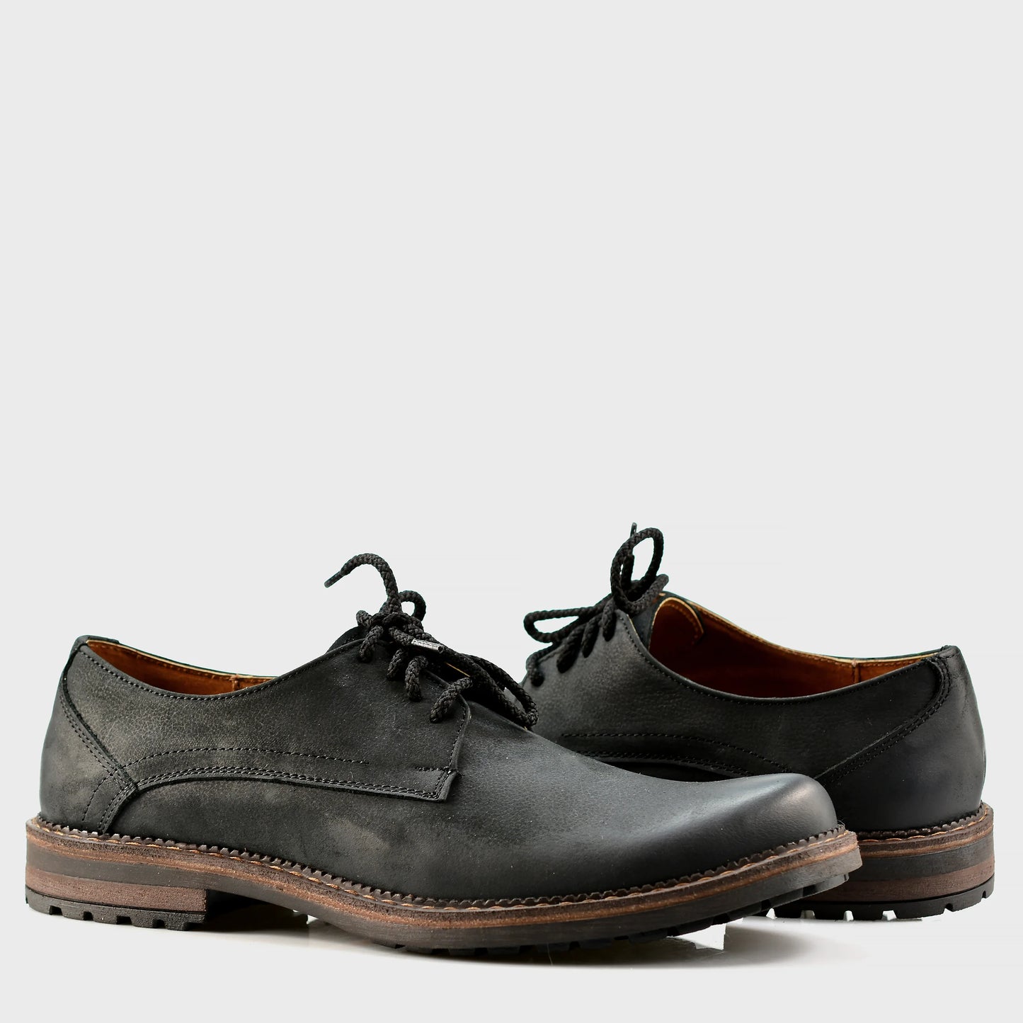 Schwarze Herren-Derby-Schuhe aus Leder - Aldo | KarolShoes