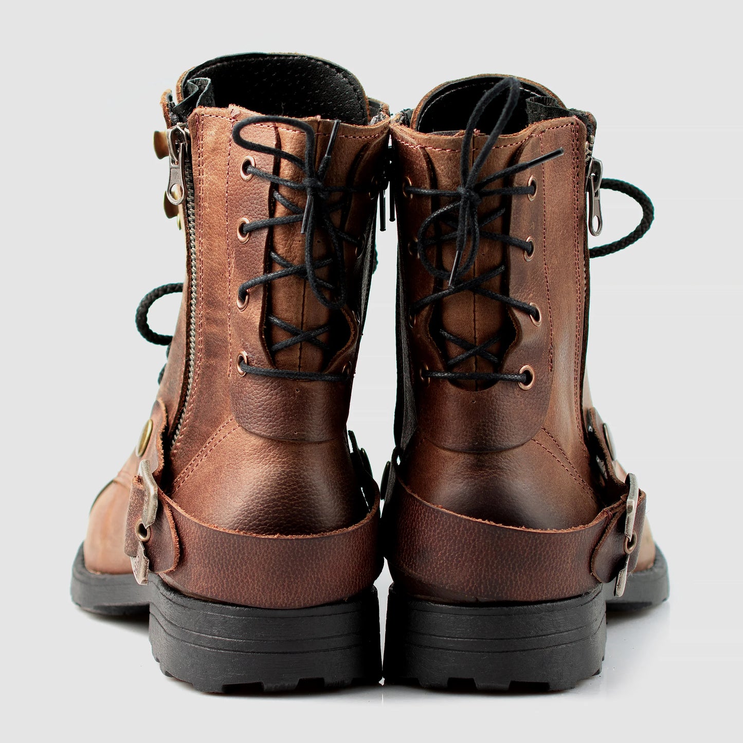 Handgefertigte Braune Herren-Lederstiefel – Maron | KarolShoes
