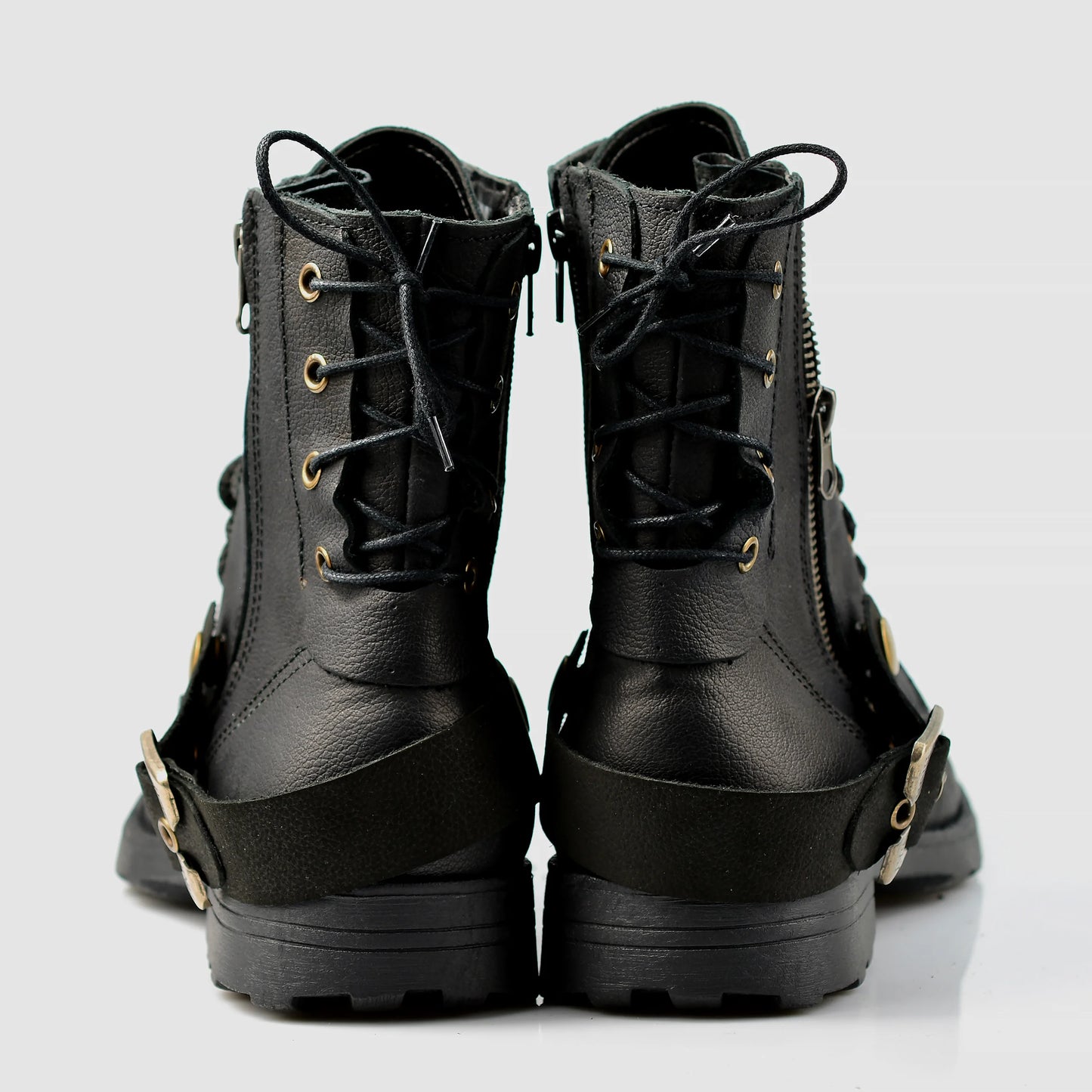 Handgefertigte Schwarze Herren-Lederstiefel – Maron | KarolShoes