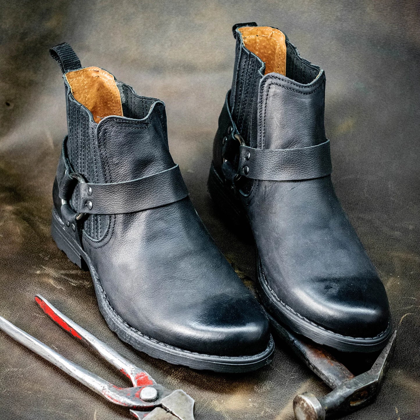 Schwarze Herren-Cowboystiefel aus Leder – Aston | KarolShoes