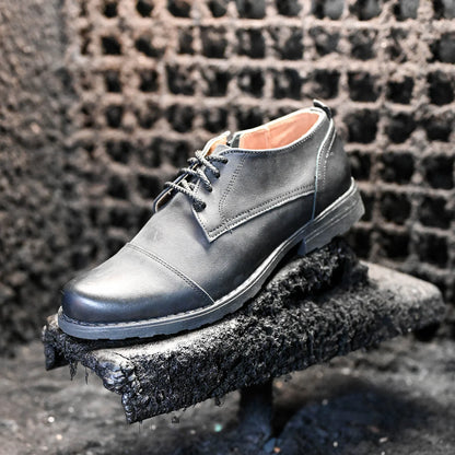 Schwarze Herren-Derby-Schuhe aus Leder - Paul | KarolShoes