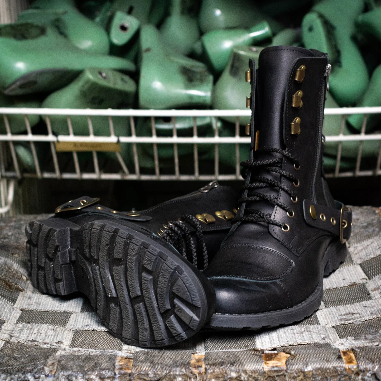 Schwarze Herren-Motorradstiefel aus Leder – Sonny | KarolShoes