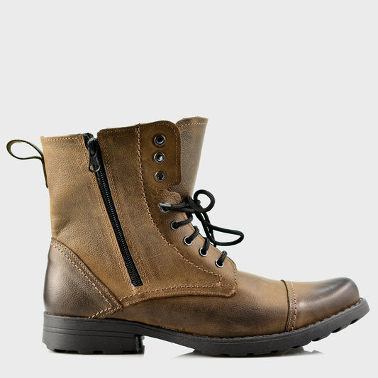 Handgefertigte Braune Herren-Lederstiefel – Elegant | KarolShoes