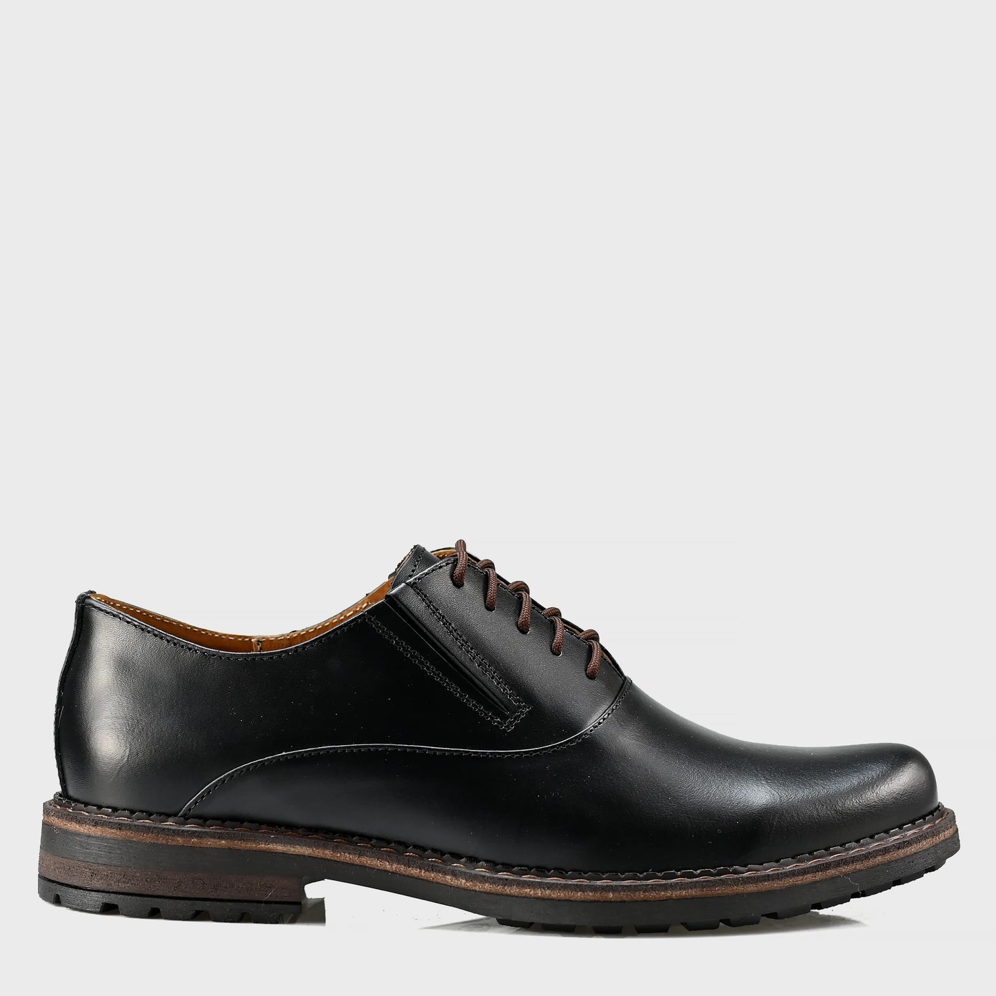 Schwarze Herren-Derby-Schuhe aus Leder - Dario | KarolShoes
