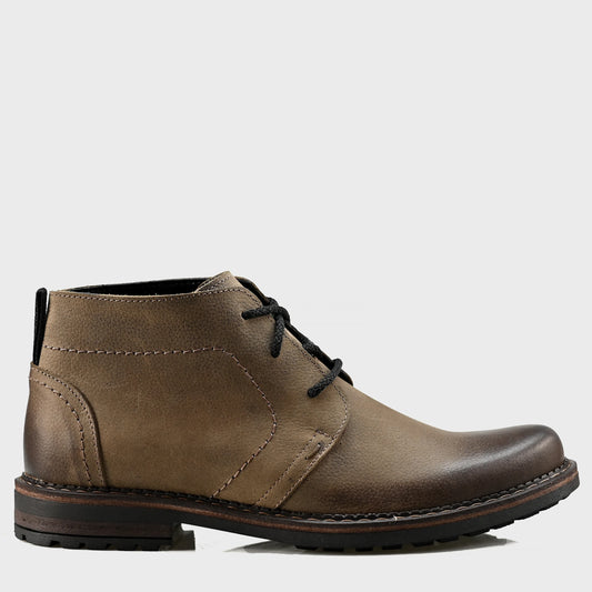 Pánské kožené chukka boty Hawk – hnědé, ručně šité, odolné a pohodlné | KarolShoes