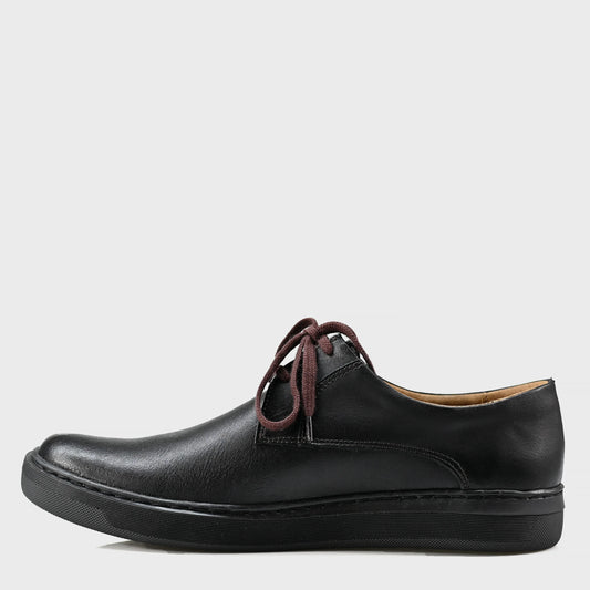 Schwarze Herren-Derby-Schuhe aus Leder - Luca | KarolShoes