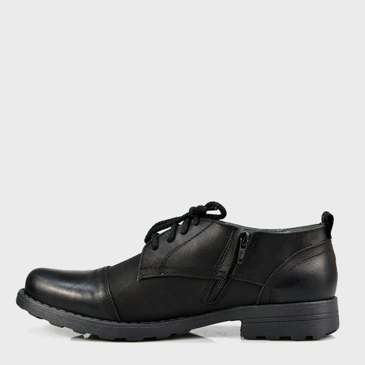 Schwarze Herren-Derby-Schuhe aus Leder - Paul | KarolShoes