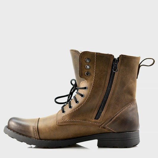 Handgefertigte Braune Herren-Lederstiefel – Elegant | KarolShoes