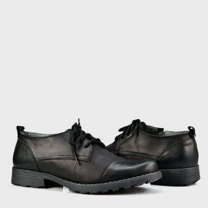 Schwarze Herren-Derby-Schuhe aus Leder - Paul | KarolShoes