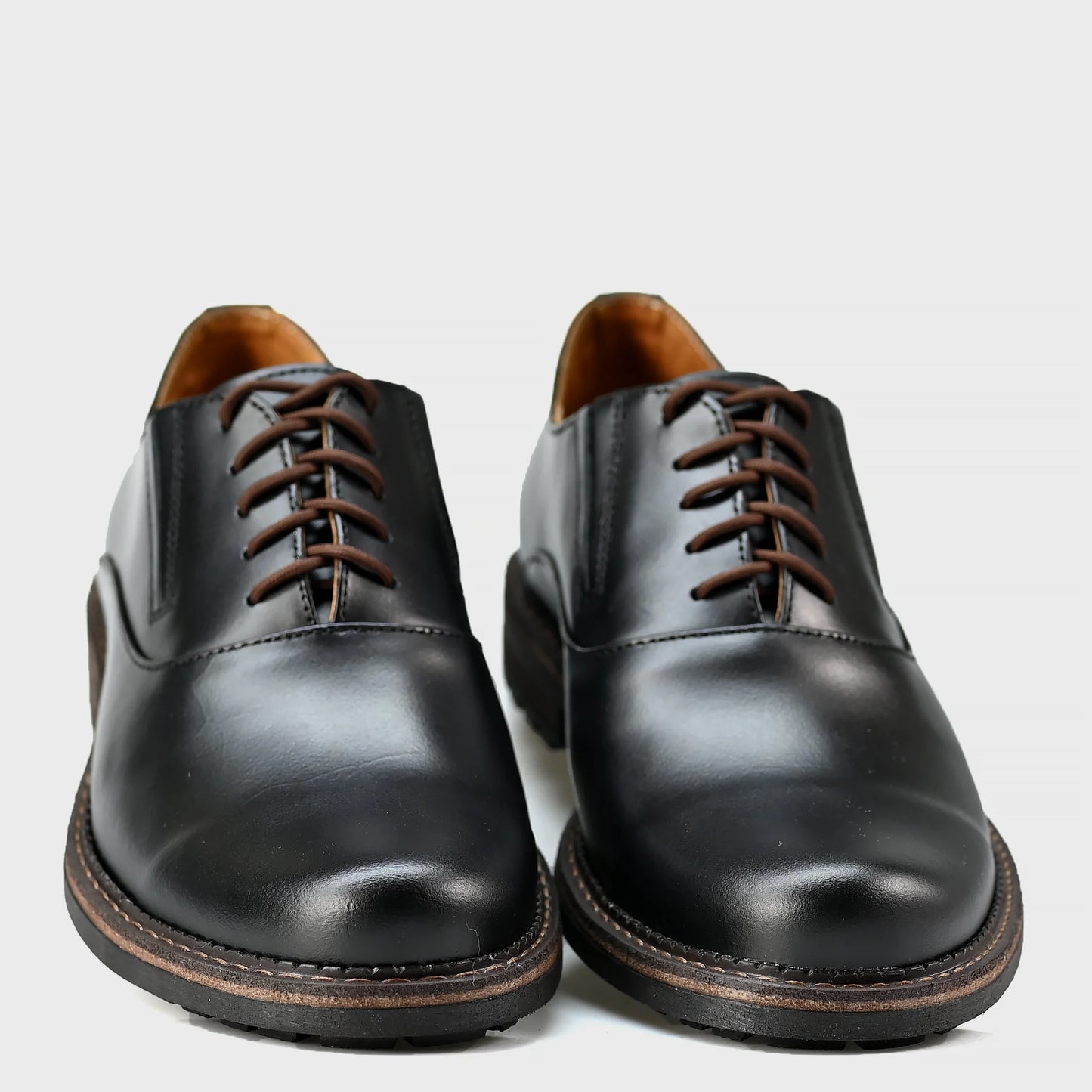 Schwarze Herren-Derby-Schuhe aus Leder - Dario | KarolShoes