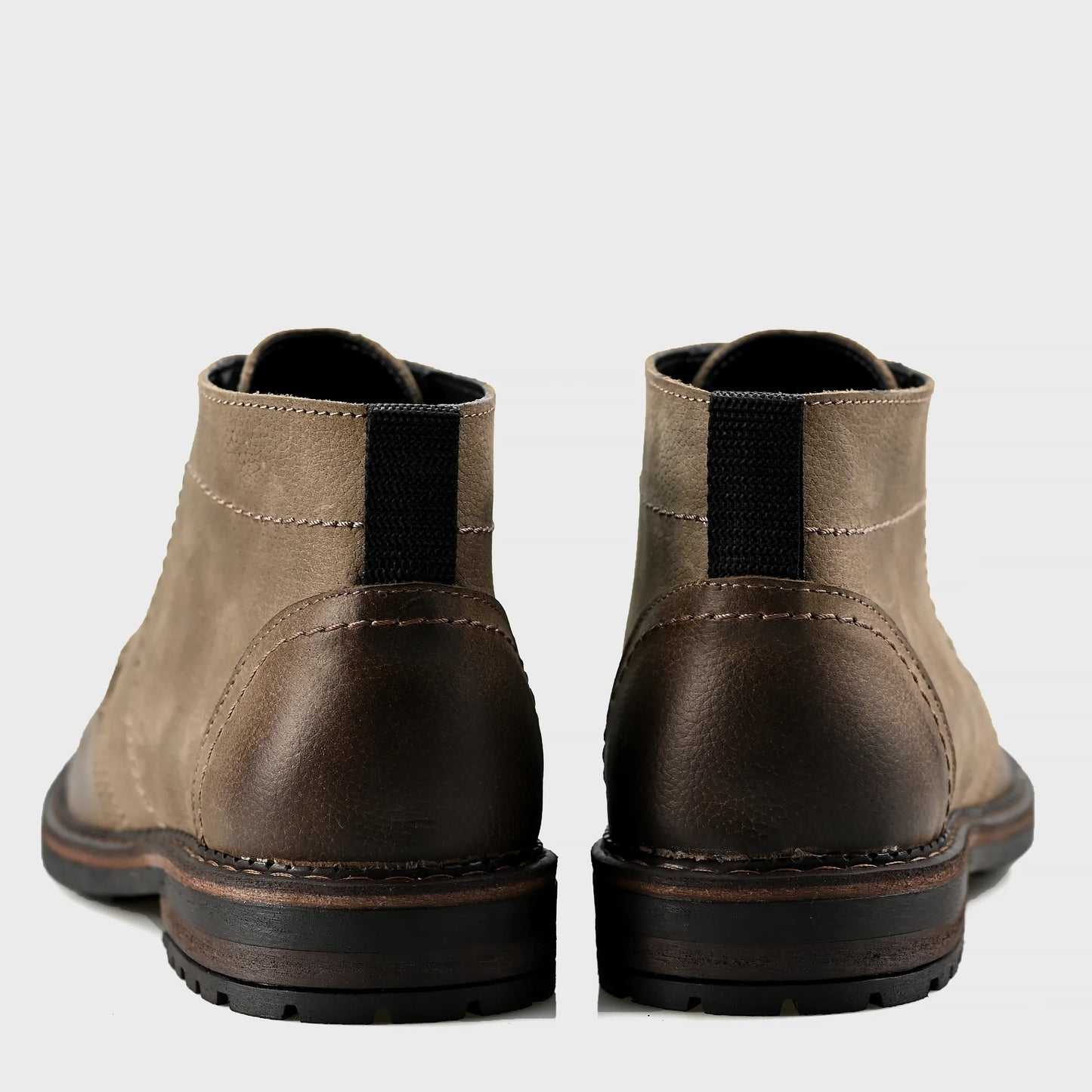 Pánské kožené chukka boty Hawk – hnědé, ručně šité, odolné a pohodlné | KarolShoes