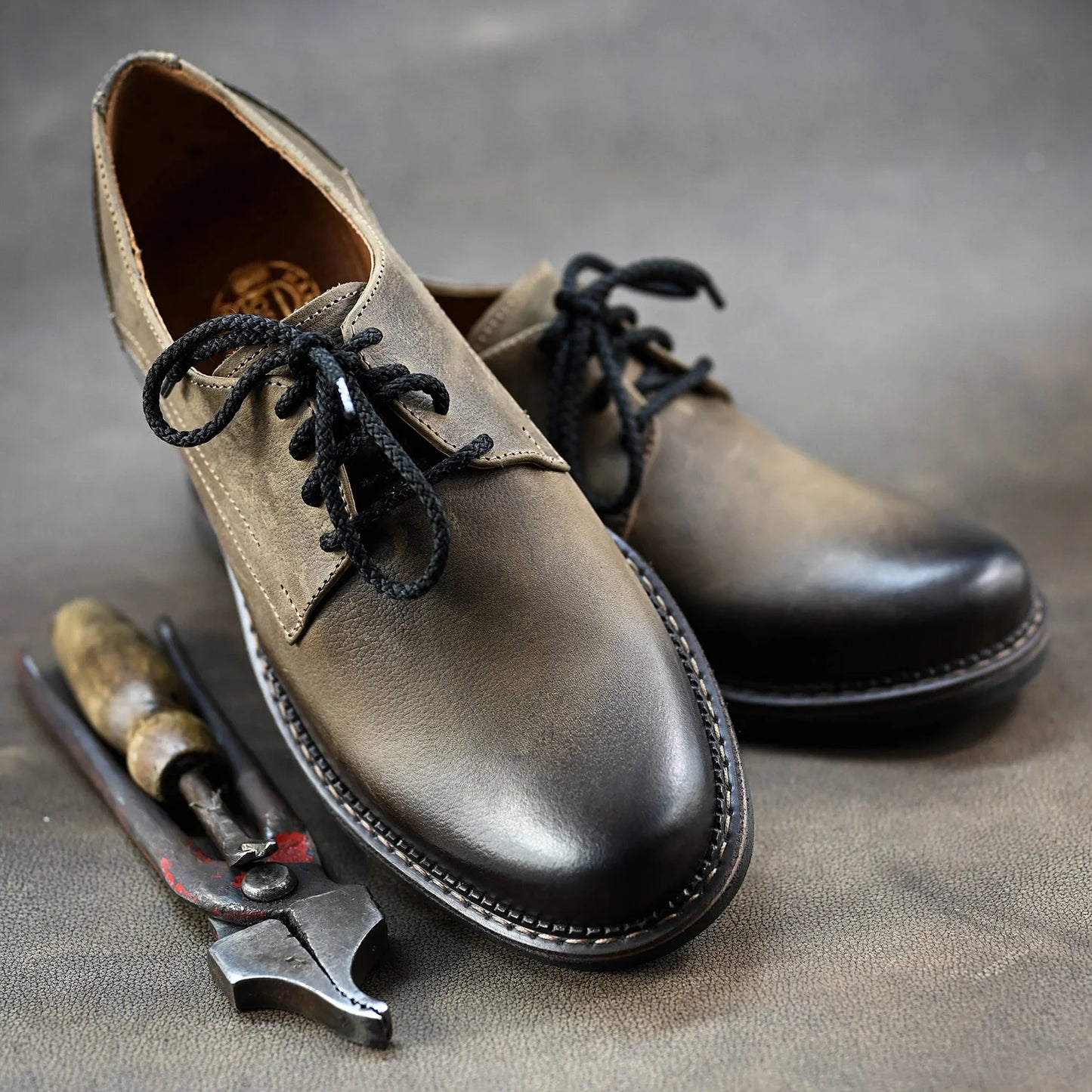Braune Herren-Derby-Schuhe aus Leder - Aldo | KarolShoes
