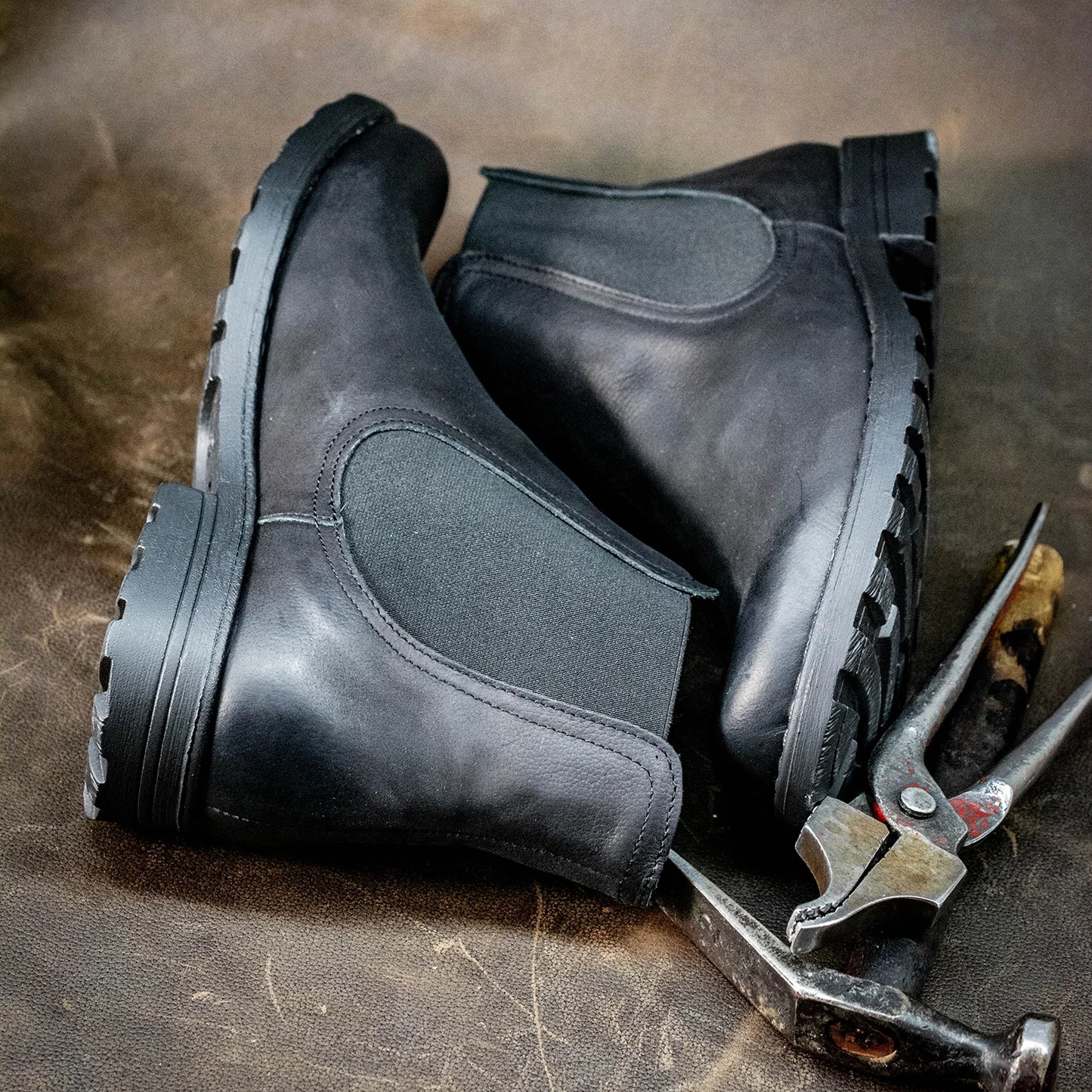 Schwarze Herren-Chelsea-Boots aus Leder – York | KarolShoes