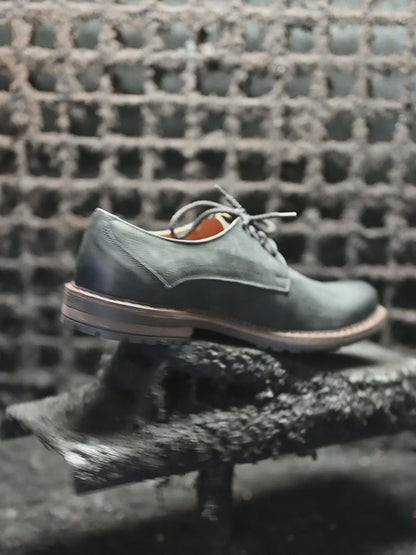 Pánské kožené derby polobotky Aldo – ručně šité černé | KarolShoes