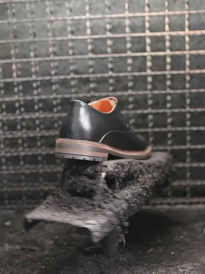 Schwarze Herren-Derby-Schuhe aus Leder - Dario | KarolShoes