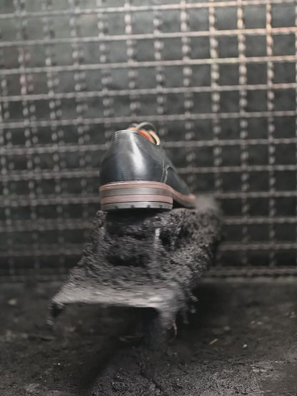 Schwarze Herren-Derby-Schuhe aus Leder - Dante | KarolShoes